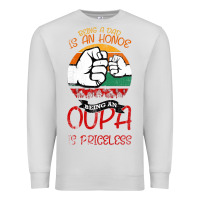 Dove Grey Being A Dad Is An Honor Being Papa Is Priceless Premium Sweatshirt - Bettercallsaul