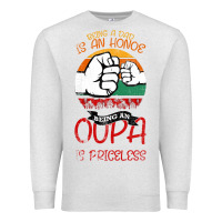 Oatmeal Heather Being A Dad Is An Honor Being Papa Is Priceless Premium Sweatshirt - Bettercallsaul