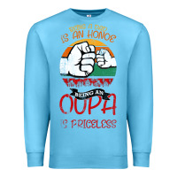 Ocean Blue Being A Dad Is An Honor Being Papa Is Priceless Premium Sweatshirt - Bettercallsaul