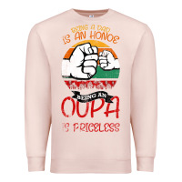 Pale Pink Being A Dad Is An Honor Being Papa Is Priceless Premium Sweatshirt - Bettercallsaul