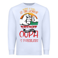 White Being A Dad Is An Honor Being Papa Is Priceless Premium Sweatshirt - Bettercallsaul