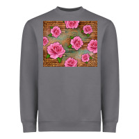 Storm Western Pink Roses Heavyweight Sweatshirt - LillyAllenDesigns
