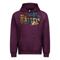 Mauve Wine can't be tamed bull skull Urban Hoodie - OliviaCreatesArt