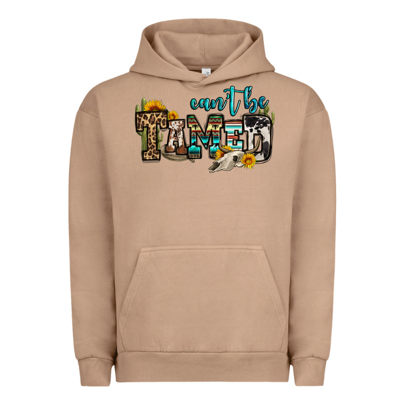 Can't Be Tamed Bull Skull Urban Hoodie by OliviaCreatesArt | Teevron
