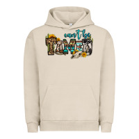 Pigment French Oak can't be tamed bull skull Urban Hoodie - OliviaCreatesArt