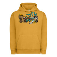 Pigment Peanut Butter can't be tamed bull skull Urban Hoodie - OliviaCreatesArt