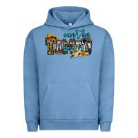 Pigment Pebble Blue can't be tamed bull skull Urban Hoodie - OliviaCreatesArt