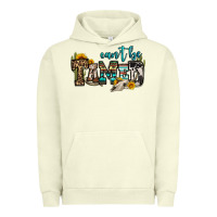 Pigment Pistachio can't be tamed bull skull Urban Hoodie - OliviaCreatesArt