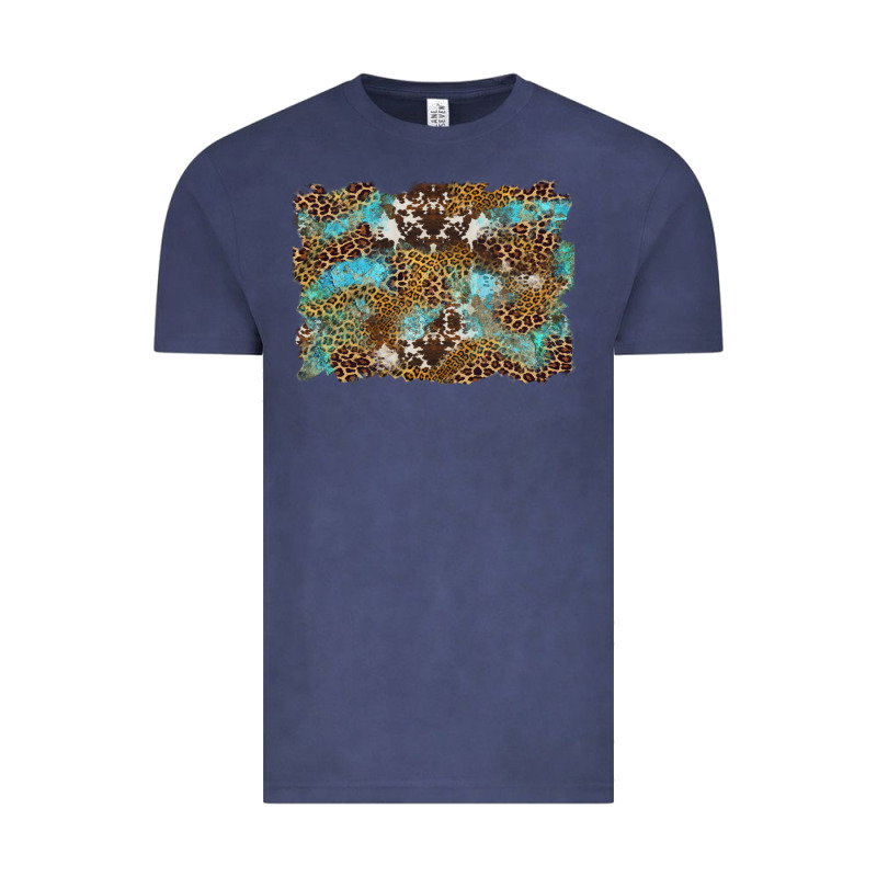 Western Leopards And Turquoise With Cowhide Background Vintage Tee by Artiststas | Teevron