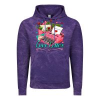 Cloud Purple love letter with typewriter Vintage Hoodie - AdoDesignShop