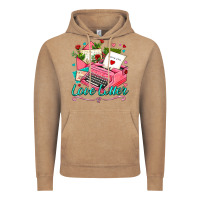 Vintage Coffee love letter with typewriter Vintage Hoodie - AdoDesignShop