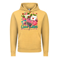 Vintage Mustard love letter with typewriter Vintage Hoodie - AdoDesignShop