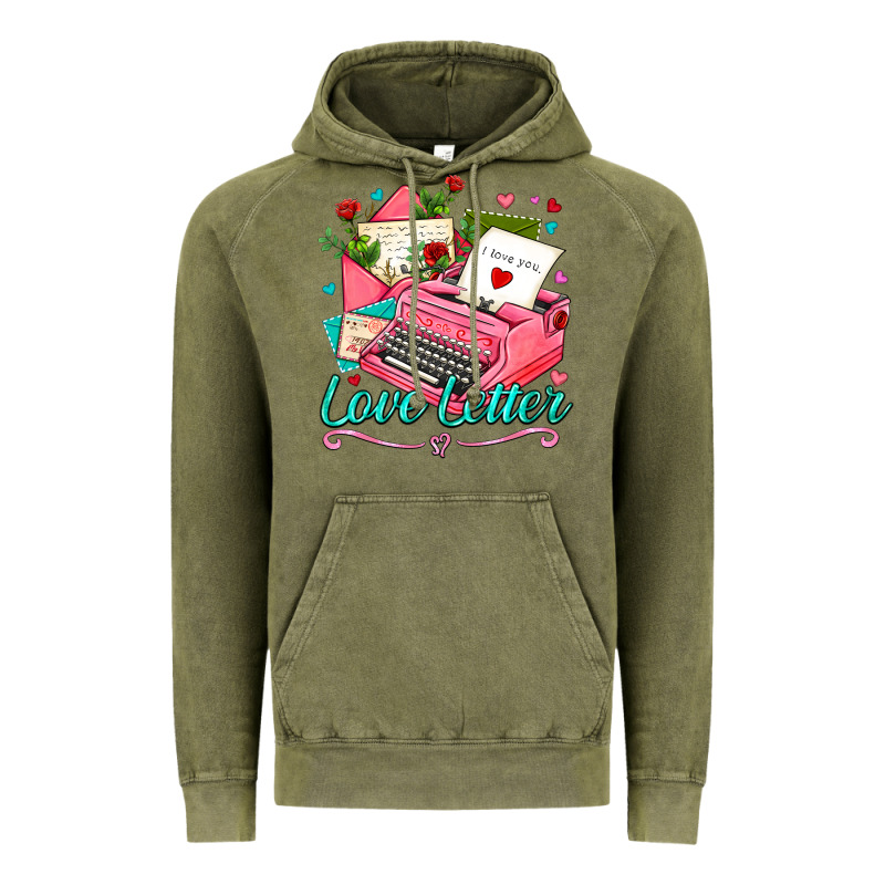 Love Letter With Typewriter Vintage Hoodie by AdoDesignShop | Teevron