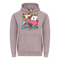 Vintage Zinc love letter with typewriter Vintage Hoodie - AdoDesignShop