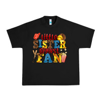 Black little sister biggest fan softball Urban Heavy Tee - AdoDesignShop