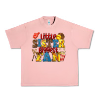 Salmon little sister biggest fan softball Urban Heavy Tee - AdoDesignShop
