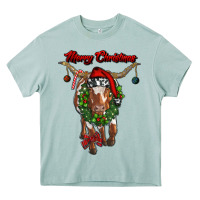 Arona merry christmas longhorn cow Heavy Core Tee - RanaPortraitStore