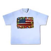 Grape Ice christmas american flag background Urban Heavy Tee - Jasminsmagicworld