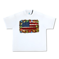 White christmas american flag background Urban Heavy Tee - Jasminsmagicworld