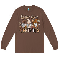 Chestnut coffee time gnomies Long Sleeve Tee - MaliasSmallBusiness
