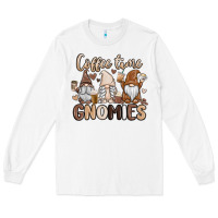 White coffee time gnomies Long Sleeve Tee - MaliasSmallBusiness