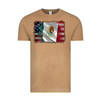 Vintage Camel mexico flag and usa flag Vintage Tee - AdoDesignShop