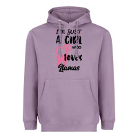 Just A Girl Who Loves Llamas I Love Llamas Heavyweight Hoodie | Teevron