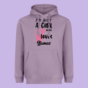 Just A Girl Who Loves Llamas I Love Llamas Heavyweight Hoodie Designed By Bettercallsaul