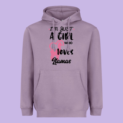 Just A Girl Who Loves Llamas I Love Llamas Heavyweight Hoodie Designed By Bettercallsaul