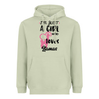 Matcha Just A Girl Who Loves Llamas I Love Llamas Heavyweight Hoodie - Bettercallsaul