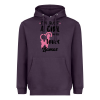 Plum Just A Girl Who Loves Llamas I Love Llamas Heavyweight Hoodie - Bettercallsaul