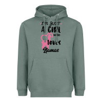 Sage Just A Girl Who Loves Llamas I Love Llamas Heavyweight Hoodie - Bettercallsaul