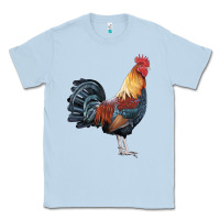 Dusty Blue New Hampshire Red Rooster Classic Tee - LillyAllenDesigns
