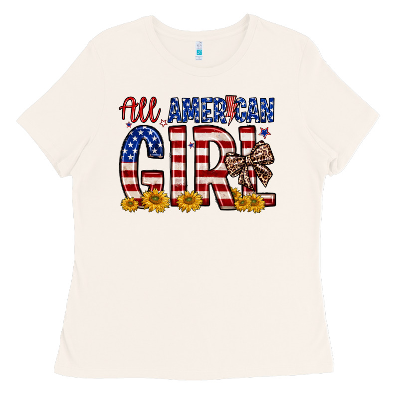 All American Girl Ladies Tee by Zillion Design Studio | Teevron
