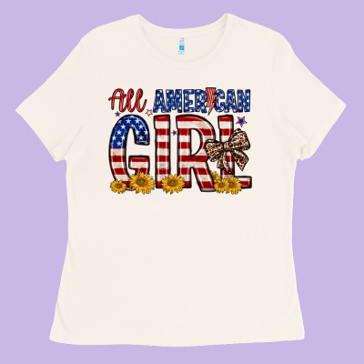 All American Girl Ladies Tee Designed By Zillion Design Studio