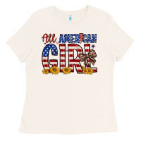 Bone all american girl Ladies Tee - Zillion Design Studio
