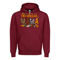Burgundy thankful mama bbs Zipper Hoodie - BundleAndBundleShop