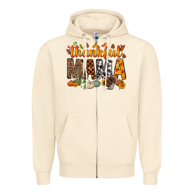 Thankful Mama Bbs Zipper Hoodie by BundleAndBundleShop | Teevron
