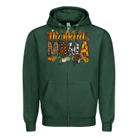 Sports Green thankful mama bbs Zipper Hoodie - BundleAndBundleShop