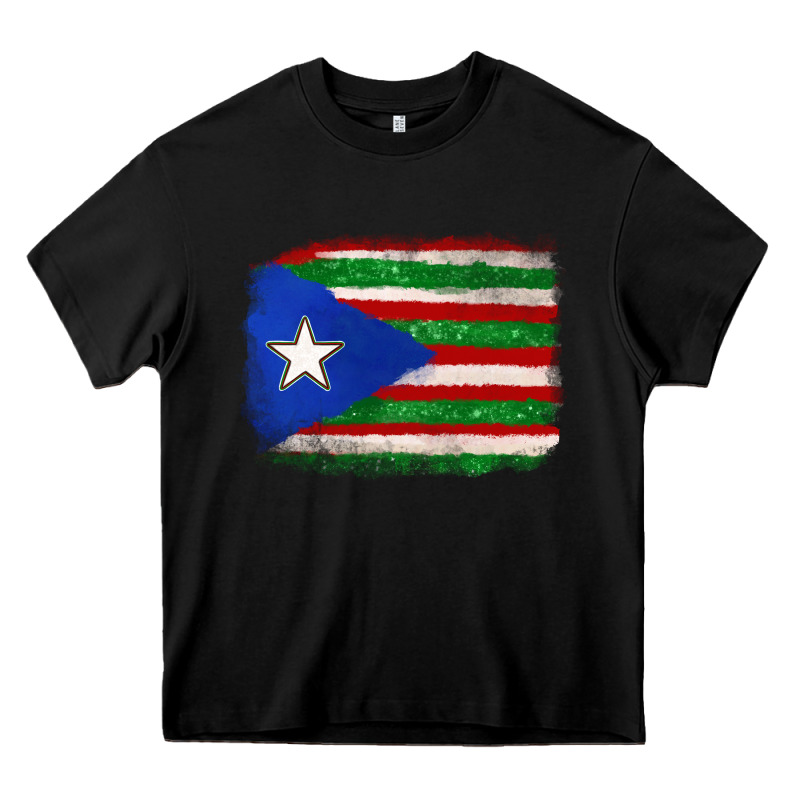 Mexico And Puerto Rico Flag Heavy Core Tee by texasbilliewilder | Teevron