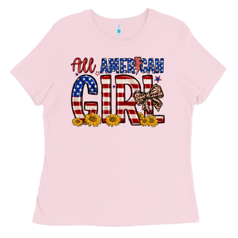 All American Girl Ladies Tee by Zillion Design Studio | Teevron