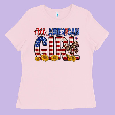 All American Girl Ladies Tee Designed By Zillion Design Studio