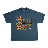 Midnight Navy easter egg hunter rabbit bunny Urban Heavy Tee - BarkalooDesign