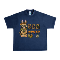 Navy easter egg hunter rabbit bunny Urban Heavy Tee - BarkalooDesign