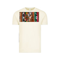 Vintage Arctic western horses gemstone horse cowhide leopard floral background licens Vintage Tee - Artiststas
