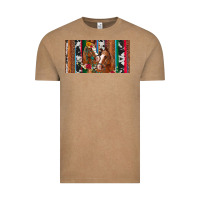 Western Horses Gemstone Horse Cowhide Leopard Floral Background Licens Vintage Tee | Teevron