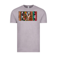 Vintage Zinc western horses gemstone horse cowhide leopard floral background licens Vintage Tee - Artiststas