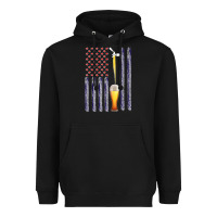 Black American Flag Beer Heavyweight Hoodie - Bettercallsaul