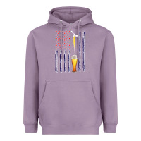 Lavender American Flag Beer Heavyweight Hoodie - Bettercallsaul