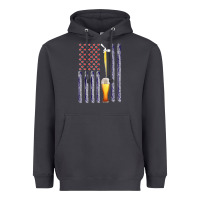 Smoke American Flag Beer Heavyweight Hoodie - Bettercallsaul